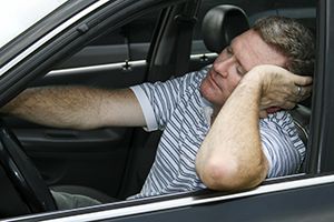 sleeping at the wheel