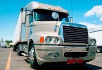 White truck on Sacramento, CA road