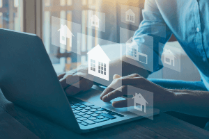 person using a laptop