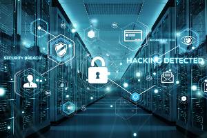 hacking detected with icons