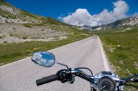 Open road from a motorcycle rider in Sacramento, CA