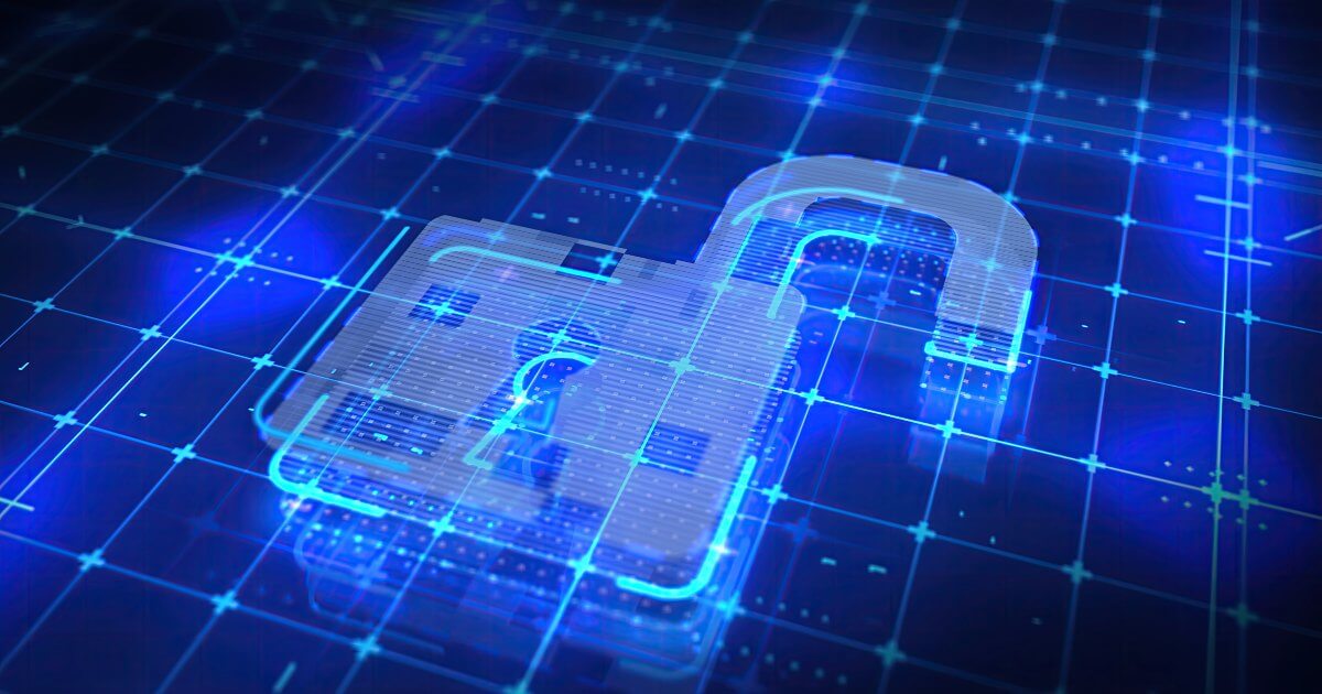 blue padlock graphic