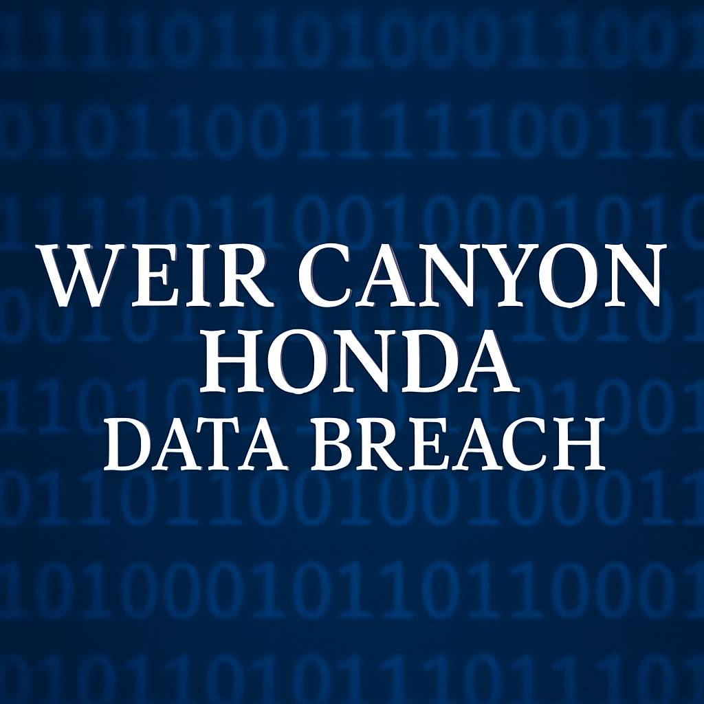 Weir Canyon Honda (DWWH) Data Breach